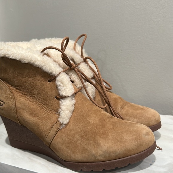 Ugg  women’s Jeovana Wedge Boots Size 8.5 - Picture 5 of 14
